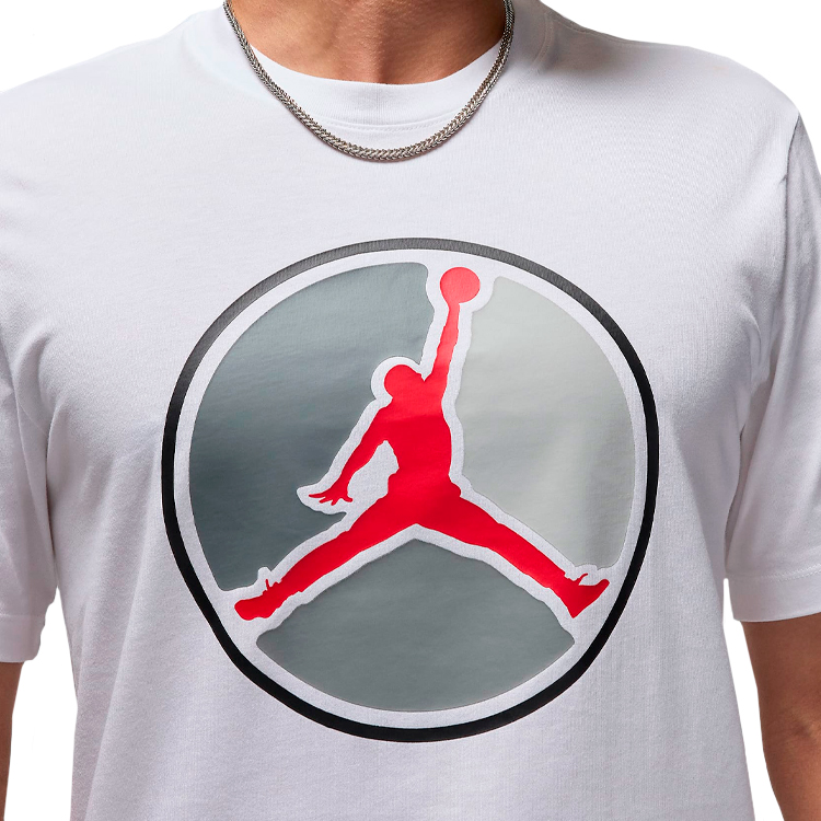Tricou bărbătesc Nike M J JUMPMAN HBR SS CREW M Alb photo 4
