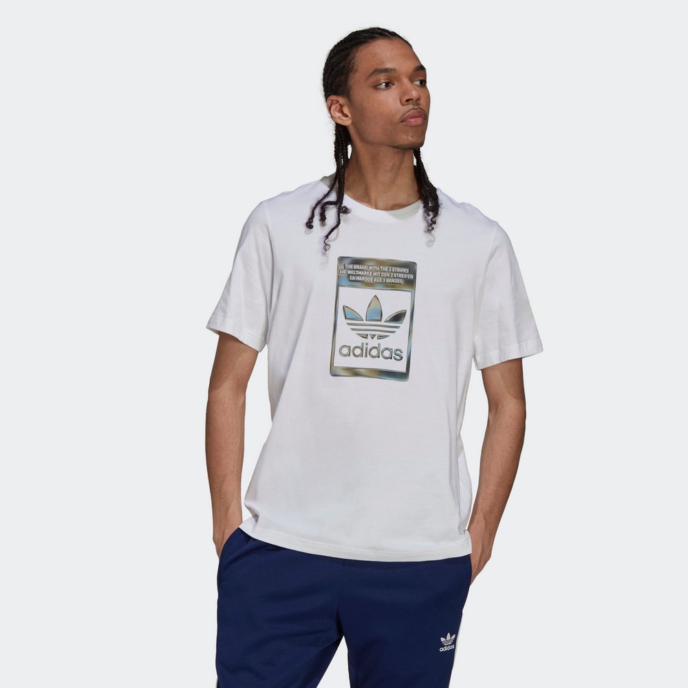 Tricou bărbătesc Adidas CAMO INFILL TEE     WHITE S Alb photo 2