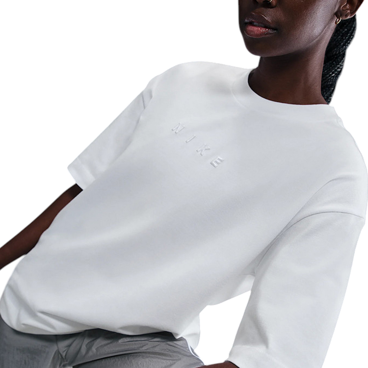 Tricou Nike W NSW LUXE SS TEE RELAX S Alb Femei photo 5