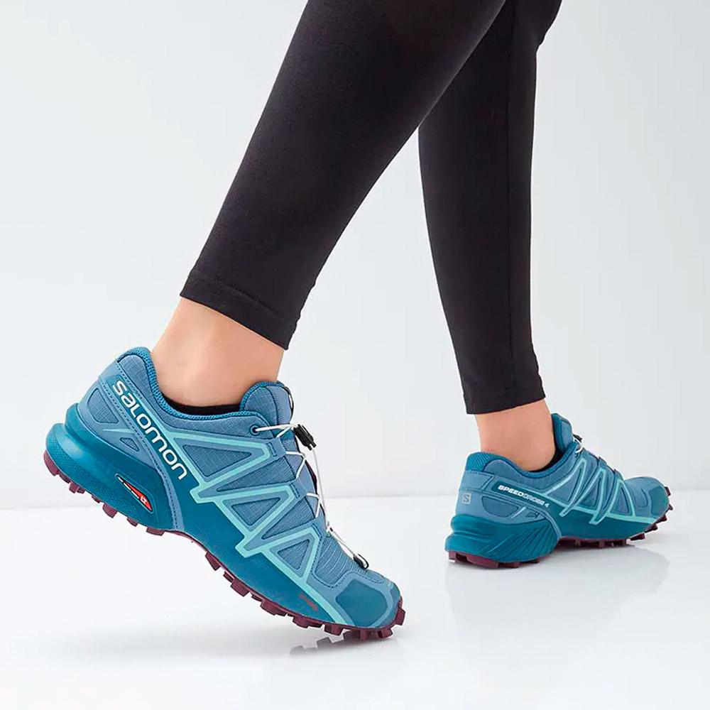 Incaltaminte Sport Salomon SPEEDCROSS 4  pt Femei / 40.5 / Bleu photo 2