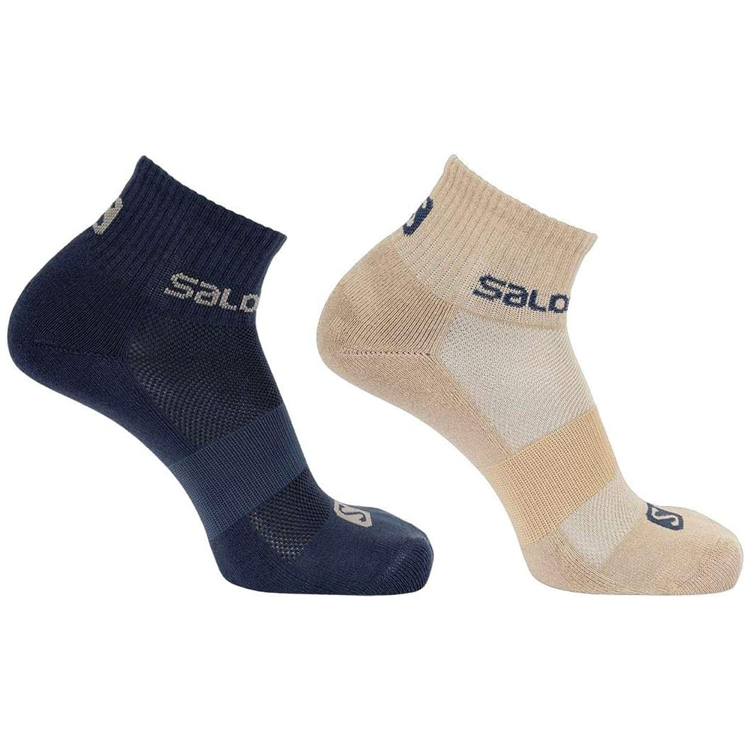 Носки Унисекс Salomon EVASION 2-PACK 42-44 Синий/Бежевый photo 2