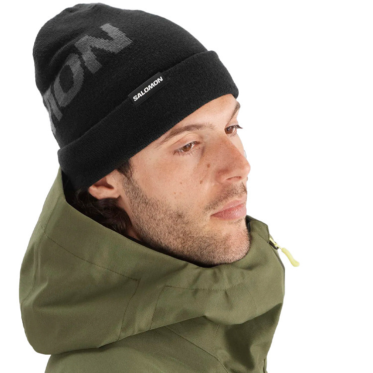 Шапка Salomon HERMITAGE BEANIE One size Черный photo 2