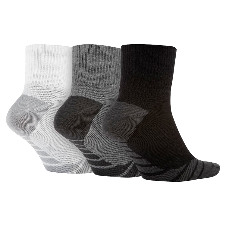 Sosete Unisex Nike U NK DRY LTWT QTR 3PR M Alb-negru-gri photo 2