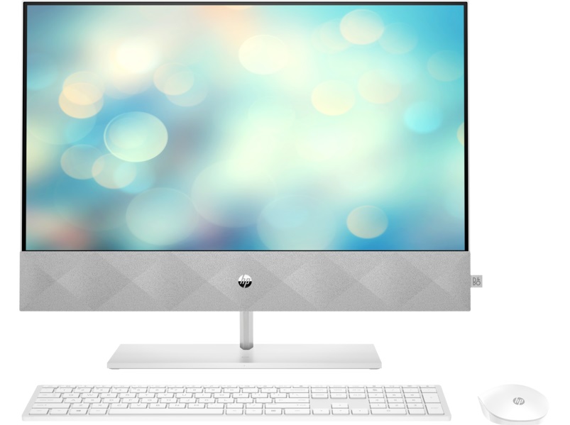 All-in-One PC - 27" HP Pavilion 27-d1022ur FHD IPS, Intel Core i5-11500T, 1x8GB (2 slots) DDR4, 512GB M.2 PCIe NVMe SSD, Intel Integrated Graphics, CR, FHD 5MP Cam, WiFi6 + BT5, HDMI, USB-C, LAN, USB Keyboard and Mouse 310, Speakers B&O 5W, Stand with Wir photo 1