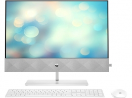 All-in-One PC - 27" HP Pavilion 27-d1022ur FHD IPS, Intel Core i5-11500T, 1x8GB (2 slots) DDR4, 512GB M.2 PCIe NVMe SSD, Intel Integrated Graphics, CR, FHD 5MP Cam, WiFi6 + BT5, HDMI, USB-C, LAN, USB Keyboard and Mouse 310, Speakers B&O 5W, Stand with Wir thumbnav 1