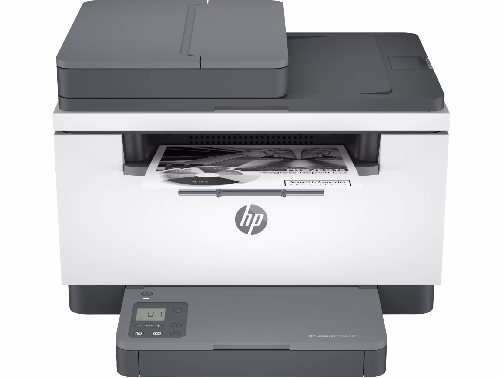 MFD HP LaserJet M236sdw, White, A4, 29/18 ppm/ipm, ADF40p, 64MB, up to 20000 monthly, 500 MHz, 600dpi, Duplex, 150 sheet input/ 100 output, Hi-Speed USB 2.0, Ethernet 10/100Base-TX, Wireless 802.11b/g/n, Bluetooth,136A/X Cart. W1360A/X (1150/2600p) 