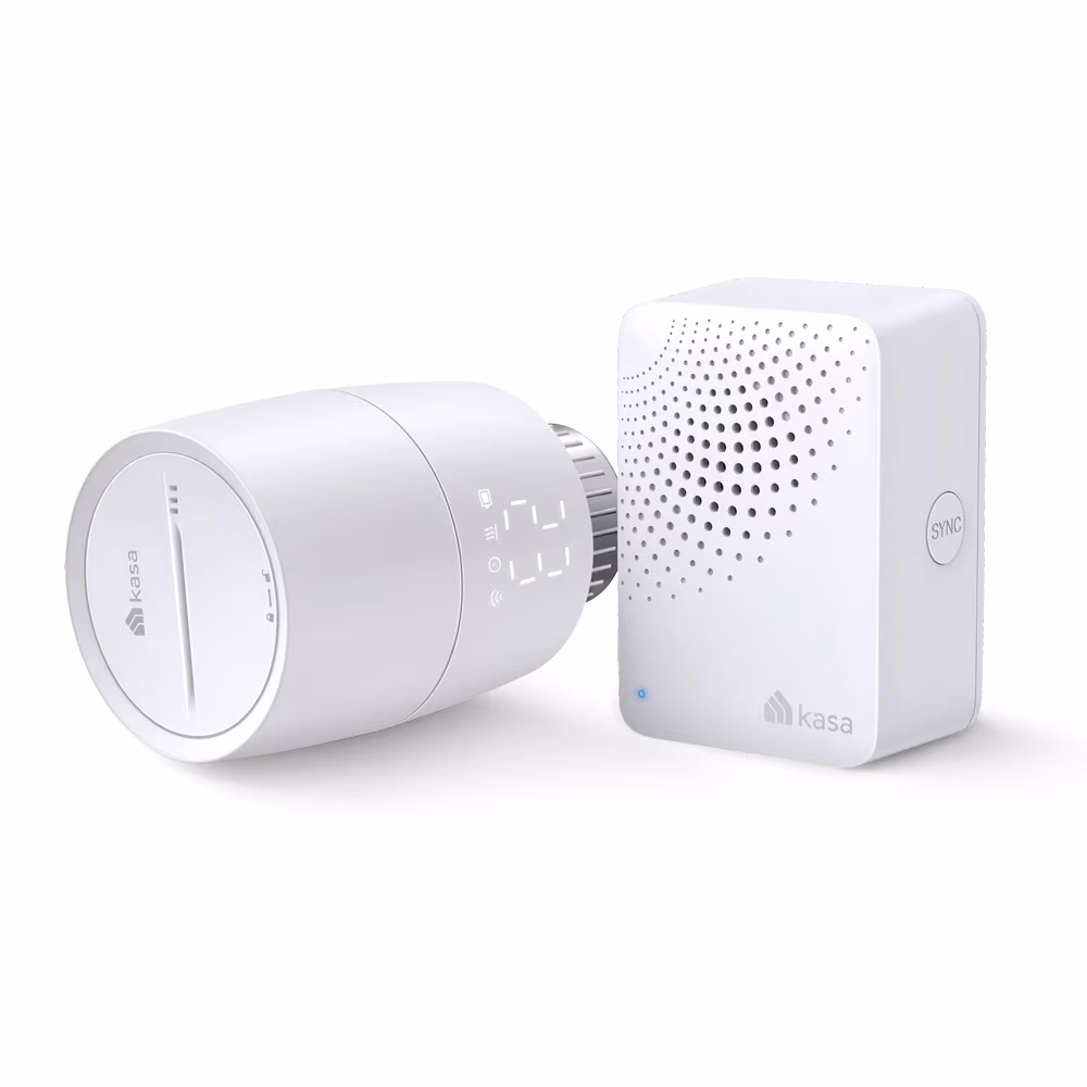 Kit Termostat Smart pentru calorifer + Hub TP-LINK Kasa KE100 Kit, White 