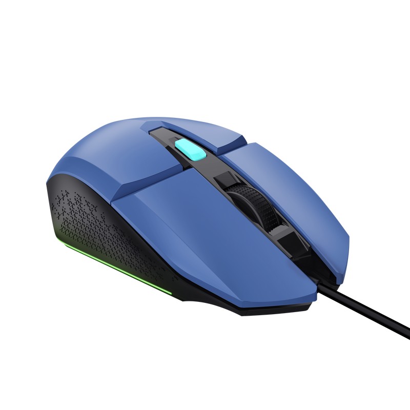 Mouse Gaming Trust GXT 109B FELOX, USB, Blue photo 3