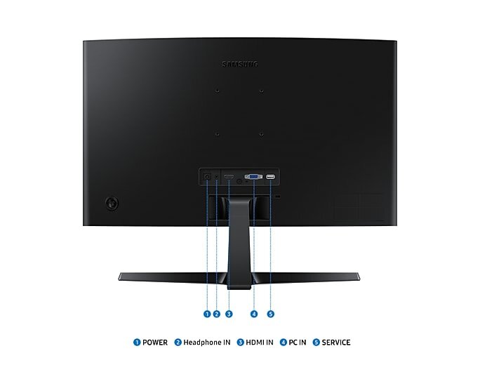 23.8” Monitor SAMSUNG Essential S3 S36GD/ Curved/ 100Hz/ Black photo 5
