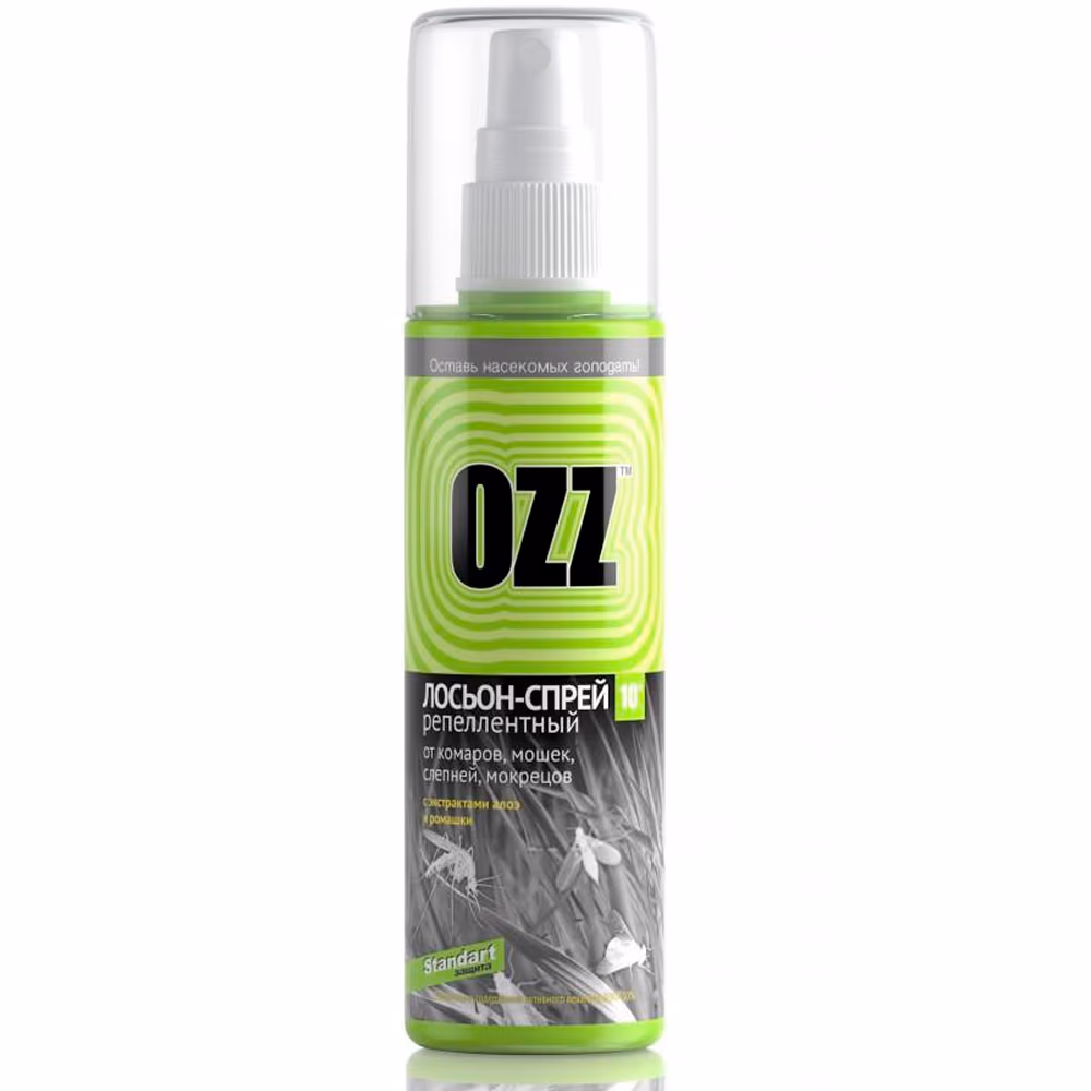 Lotiune-sprei contra insectelor cu extract de aloe si musetel OZZ Srandart 