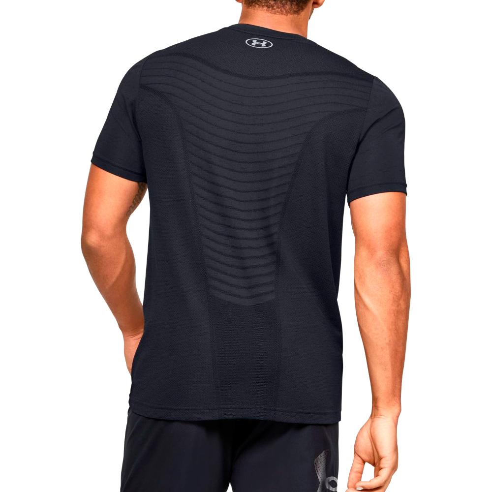 Футболка мужская Under Armour UA Seamless Wave SS L Черный photo 2