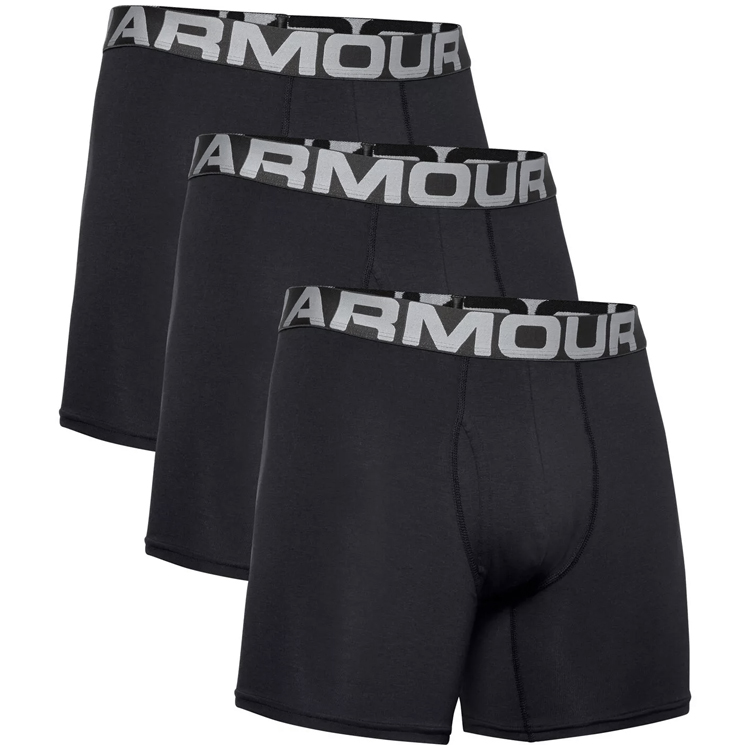 Boxeri Under Armour UA Charged Cotton 6in 3 Pack photo Boxeri Under Armour UA Charged Cotton 6in 3 Pack photo