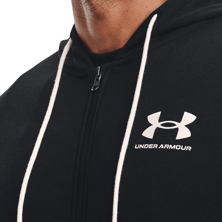 Hanorac pt bărbați Under Armour UA Rival Terry LC FZ L Negru photo 2