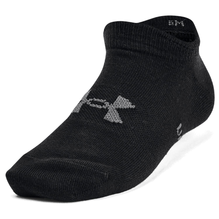 Sosete Unisex Under Armour UA Yth Essential No Show 6pk M Negru photo 2
