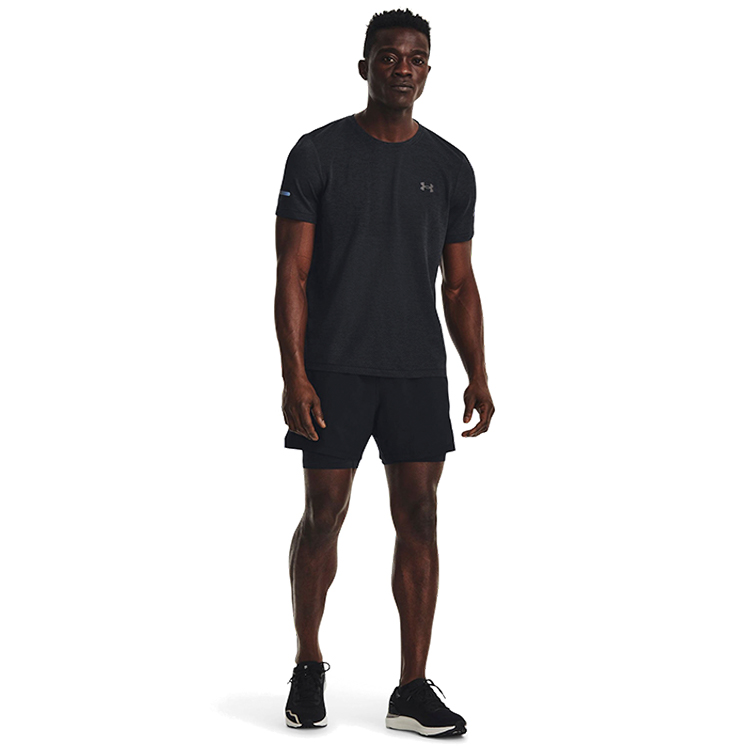 Tricou bărbătesc Under Armour UA SEAMLESS STRIDE SS L Negru photo 5
