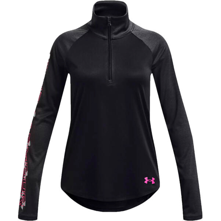 Hanorac Under Armour UA G TECH GRAPHIC 1/2 ZIP / Femei / XL / Negru photo 1 Hanorac Under Armour UA G TECH GRAPHIC 1/2 ZIP / Femei / XL / Negru photo 1