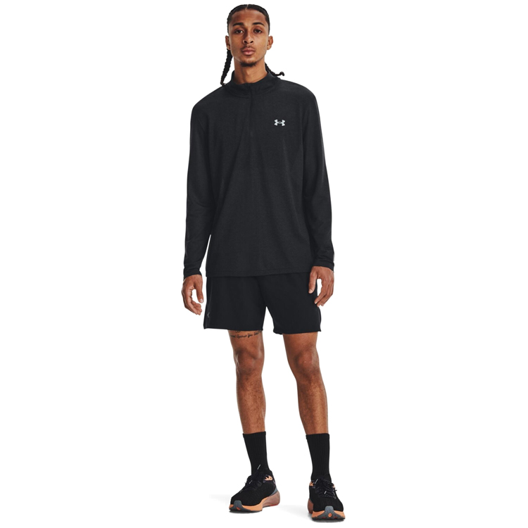 Мужская Толстовка Under Armour UA SEAMLESS STRIDE 1/4 ZIP S Черный photo 2
