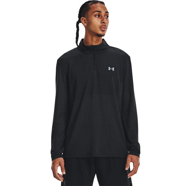 Мужская Толстовка Under Armour UA SEAMLESS STRIDE 1/4 ZIP S Черный photo 3