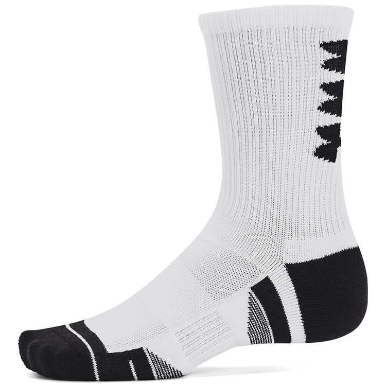 Sosete Unisex Under Armour UA Perf Tech Nov 3pk Crew M Alb photo 3
