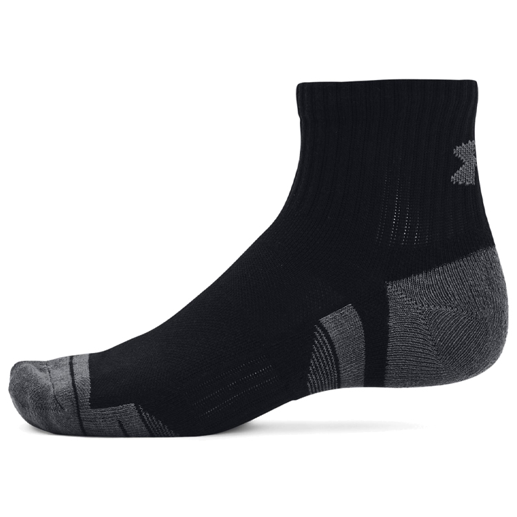 Носки Унисекс Under Armour UA Performance Cotton 3p Qtr XL Черный photo 3