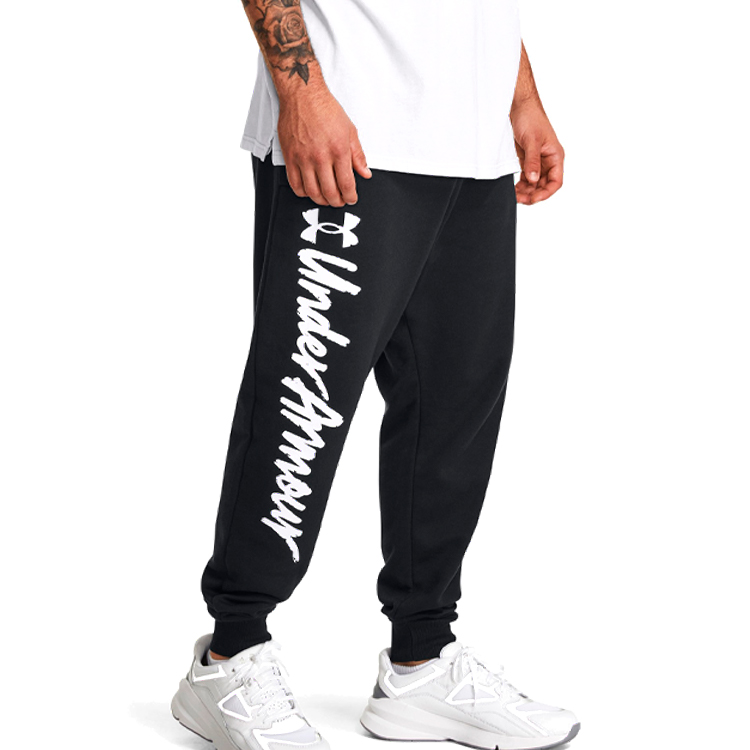 Брюки Under Armour UA Rival Fleece Graphic Jgrs S Черный Мужской photo 2