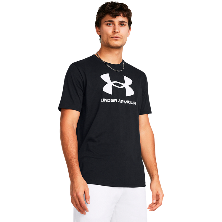 Tricou bărbătesc Under Armour UA SPORTSTYLE LOGO UPDATE SS L Negru photo 1