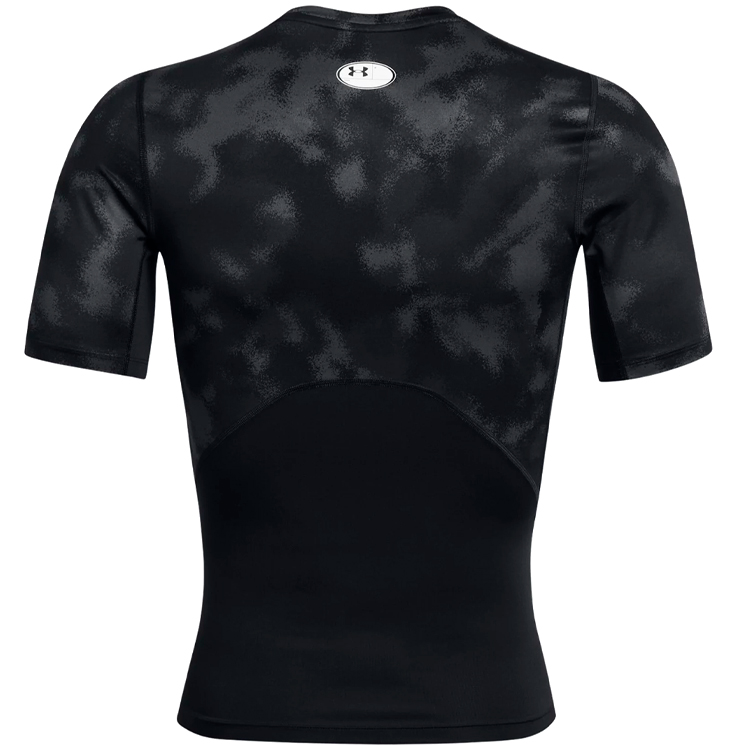 Tricou bărbătesc Under Armour UA HG Armour Printed L Negru-gri photo 5