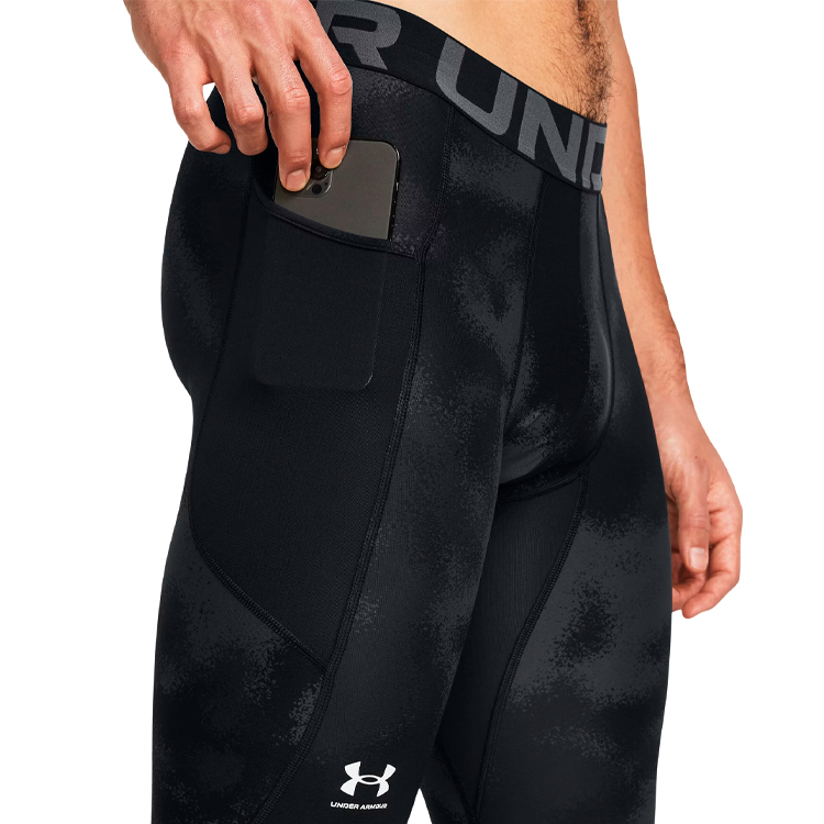 Легинсы Under Armour UA HG Armour Printed L Черный/Серый Мужской photo 4