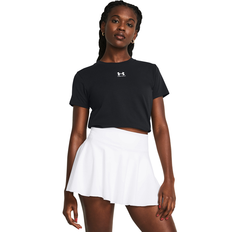 Tricou Under Armour UA Rival Core SS L Negru Femei photo 3
