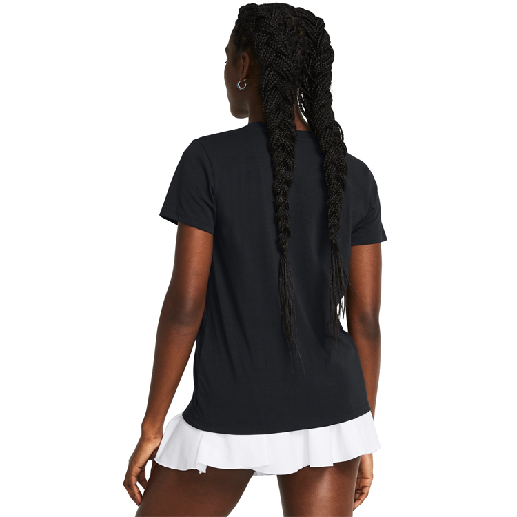 Tricou Under Armour UA Rival Core SS L Negru Femei photo 4