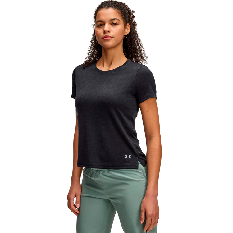 Tricou Under Armour UA Launch Camo Shortsleeve / Femei / L / Negru photo 3