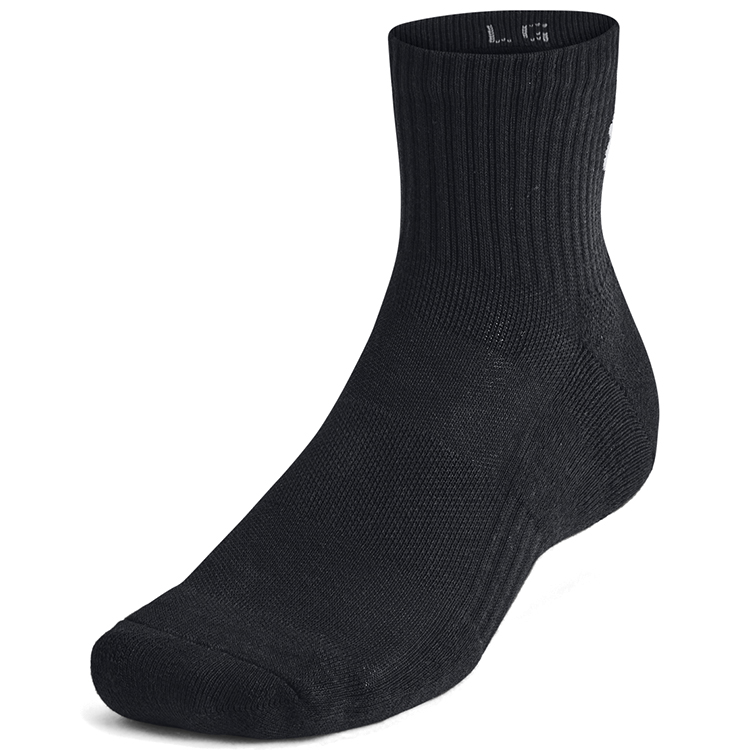 Sosete Unisex Under Armour UA TC 3pk Qtr L Negru photo 2