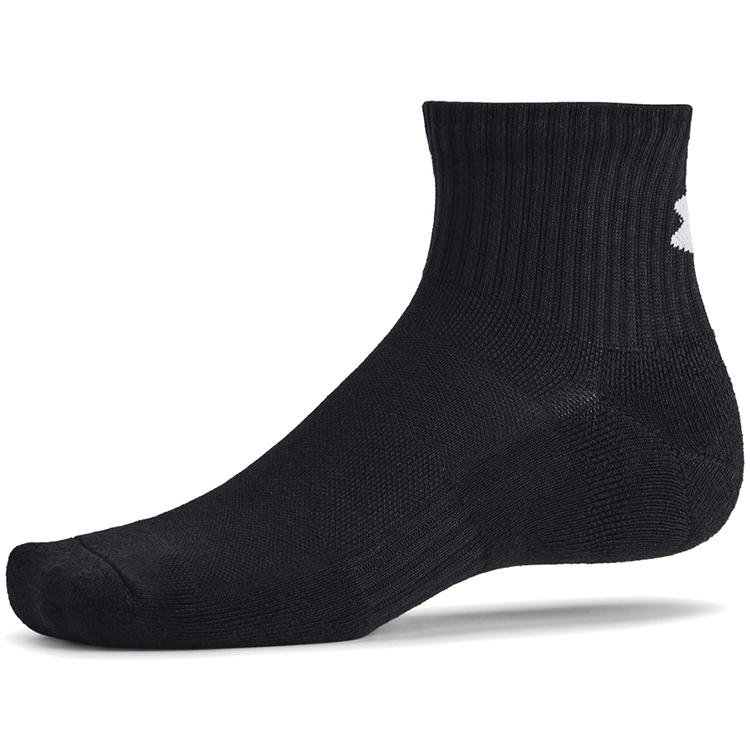 Sosete Unisex Under Armour UA TC 3pk Qtr L Negru photo 3