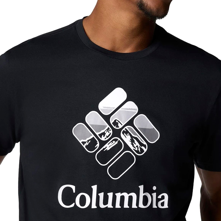 Футболка мужская Columbia M Rapid Ridge Graphic Tee L Черный photo 2