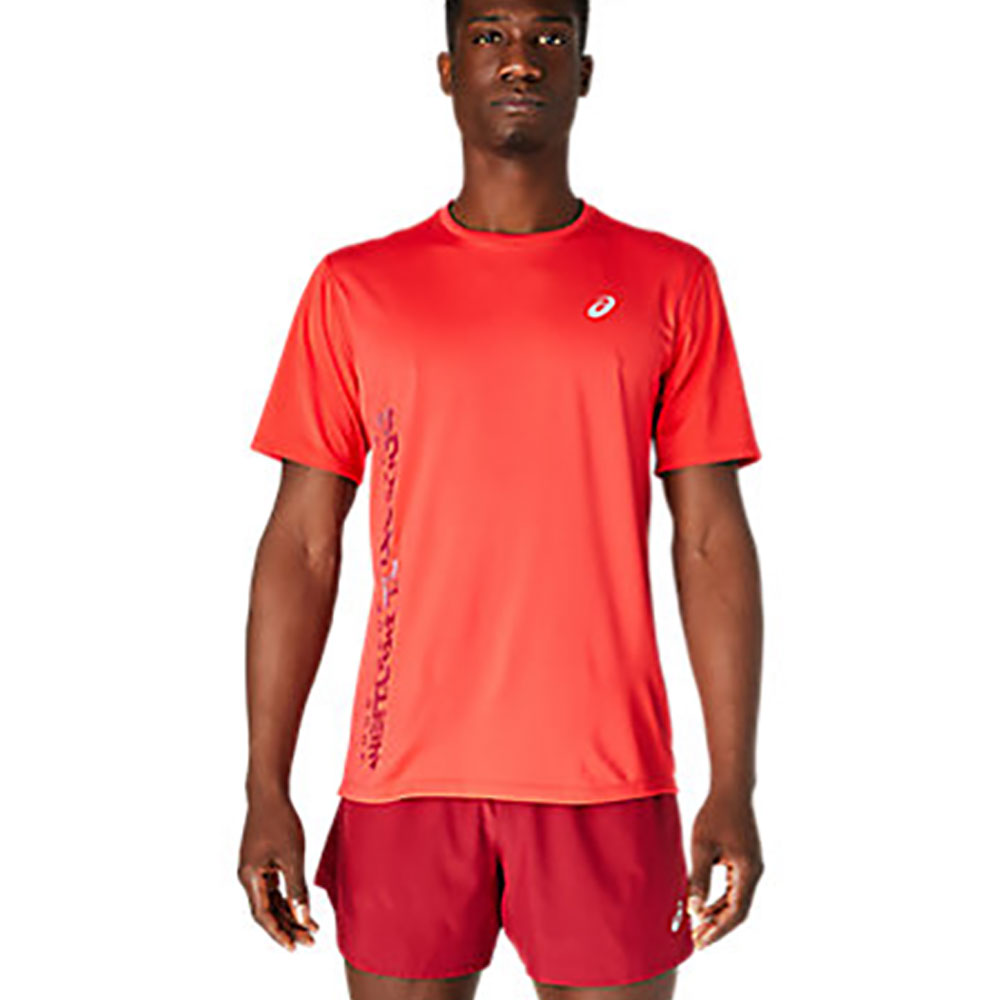 Tricou bărbătesc Asics SMSB RUN SS TOP 2XL Rosu photo 1 Tricou bărbătesc Asics SMSB RUN SS TOP 2XL Rosu photo 1