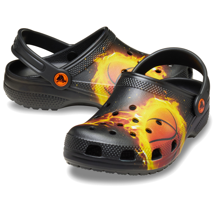 Slapi Crocs Classic Flaming Bball Clog K pt Barbati / 28-29 / Negru photo 3