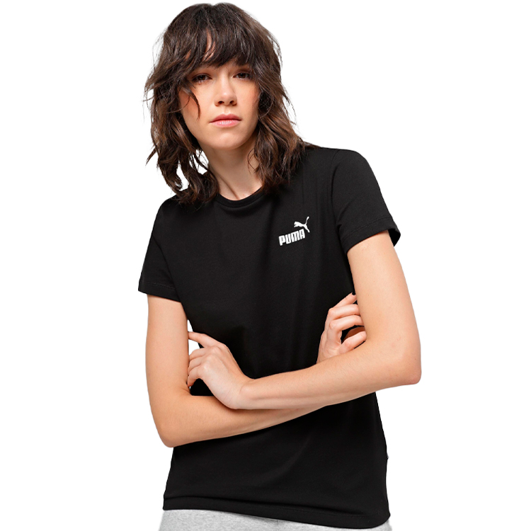 Tricou Puma ESS Small Logo Tee S Negru Femei photo 5