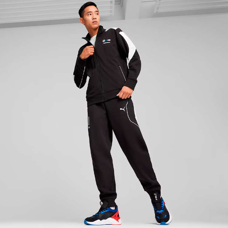 Hanorac pt bărbați Puma BMW MMS Sweat Jacket S Negru-alb photo 3