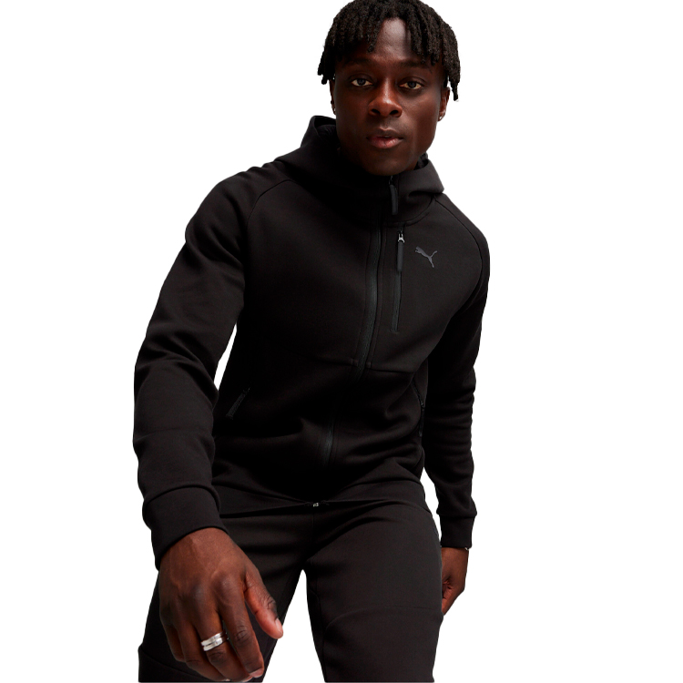 Hanorac pt bărbați Puma TECH FZ Hoodie DK XS Negru photo 3