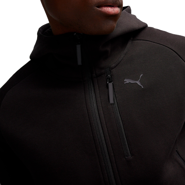 Hanorac pt bărbați Puma TECH FZ Hoodie DK XS Negru photo 4