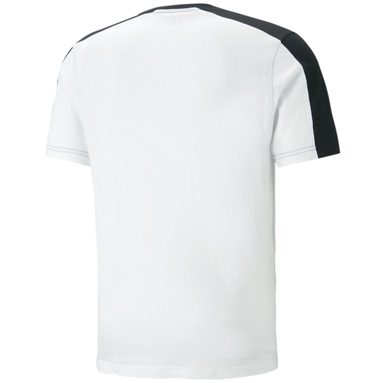 Tricou bărbătesc Puma ESS BLOCK x TAPE Tee S Negru-alb photo 5