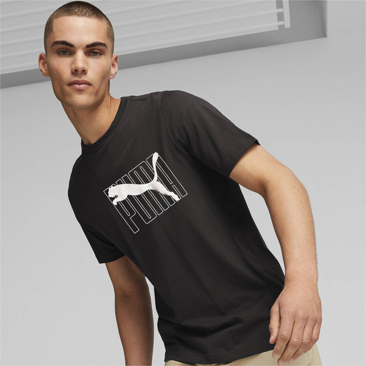 Tricou bărbătesc Puma LOGO LAB Holiday Tee S Negru photo 3