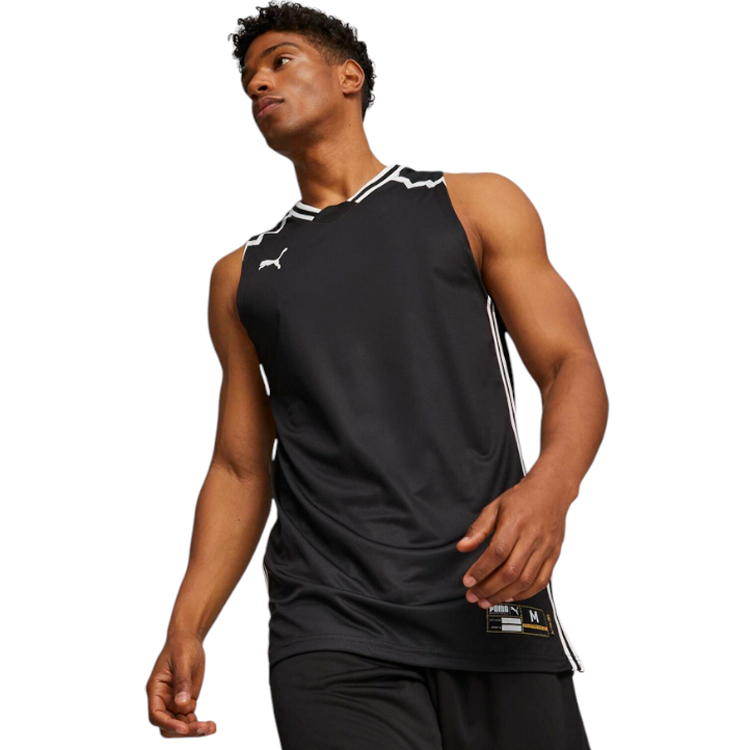 Майка для мужчин Puma Hoops Team Game Jersey M Черный photo 5