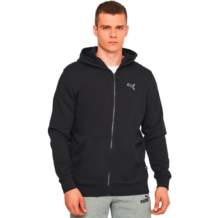 Мужская Толстовка Puma BETTER ESSENTIALS Full-Zip Hoodie FL L Черный photo 3