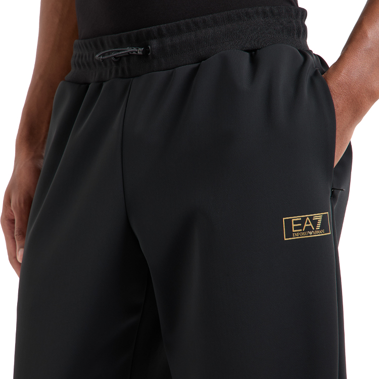 Брюки EA7 EMPORIO ARMANI GOLD LABEL STRETCH TECHNICAL-FABRIC JOGGERS S Черный Мужской photo 3