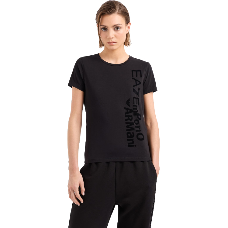 Tricou EA7 EMPORIO ARMANI T-SHIRT XXS Negru Femei photo 3