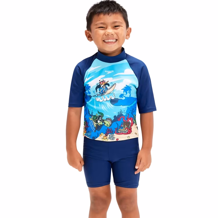 Костюм для плавания Speedo LTS JAM RASH TOP SET IM