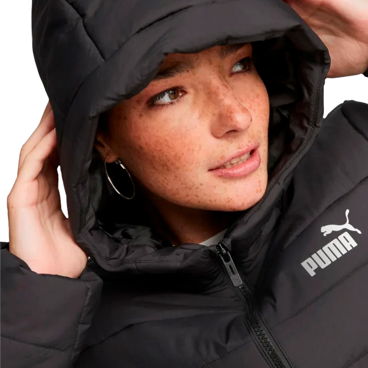 Куртка Puma ESS Hooded Padded Coat S Черный Женский photo 4