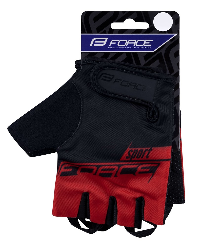 Перчатки велосипедные Force Sport Черный/Красный 9055601 photo 2