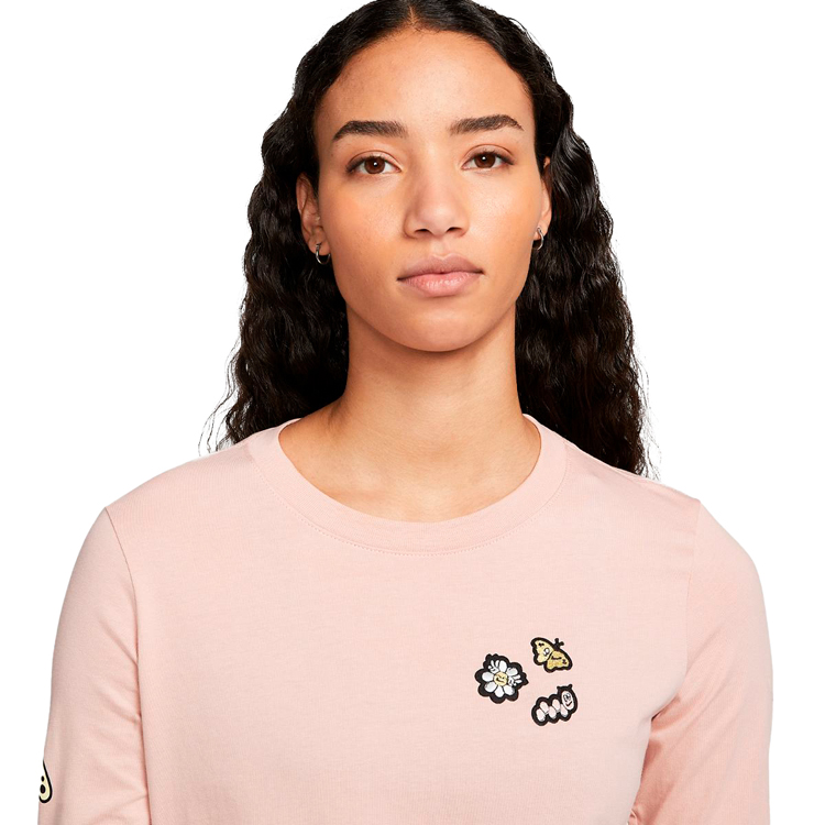 Толстовка Nike W NSW TEE LS AIR SPRUNG L Розовый Женский photo 3